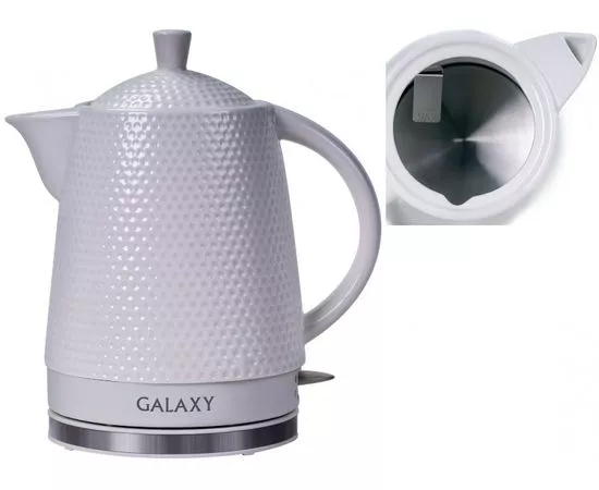 708888 - Чайник электр. Galaxy GL-0507 (диск, 1,8л) 1,4кВт, керамич.корпус (1)