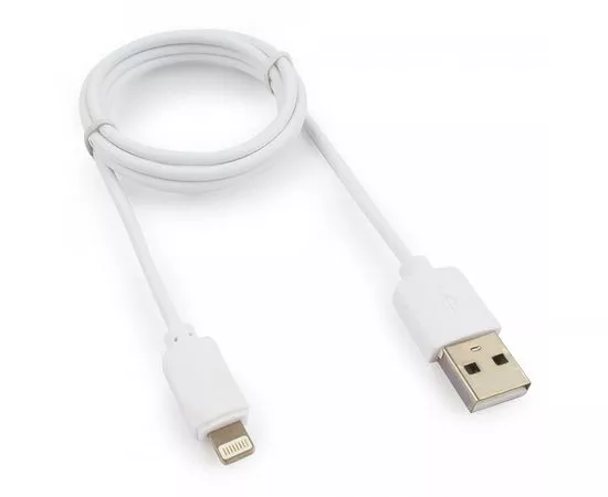 711057 - Кабель USB(A)шт. - 8pin шт. для iPhone5/6/7/8/X, IPod, IPad Гарнизон, 1м, белый, пакет (1)