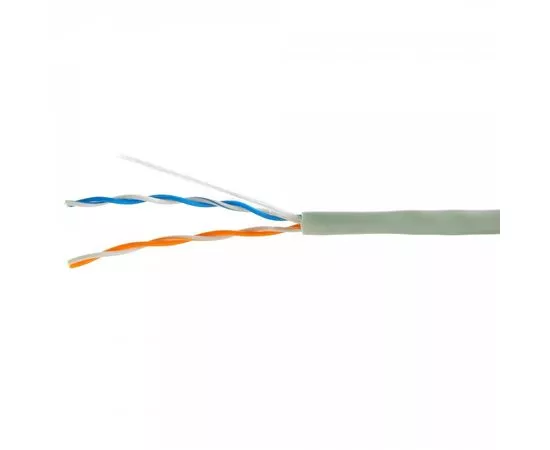 711488 - Cablexpert кабель UTP 2x2x0.51 мм, медный, кат.5e, одножил., 305 м, серый (1)
