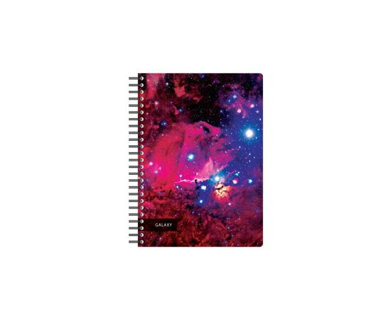 580573 - Бизнес-тетрадь 120л,А5,Space Galaxy,210х152мм,70квм,белый,карман 487290 (3)