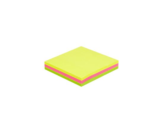 580548 - Блок-кубик Attache Selection с клеев. краем 76х76, неон, 3 цвета 50х3 383714 (4)