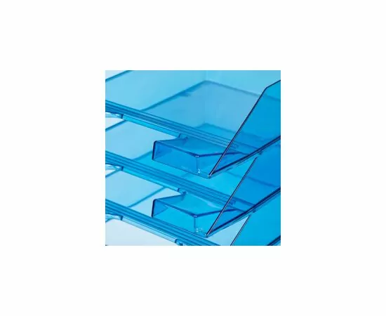 605121 - Лоток д/бумаг Attache, тонированный синий 4шт/уп 624279 (6)