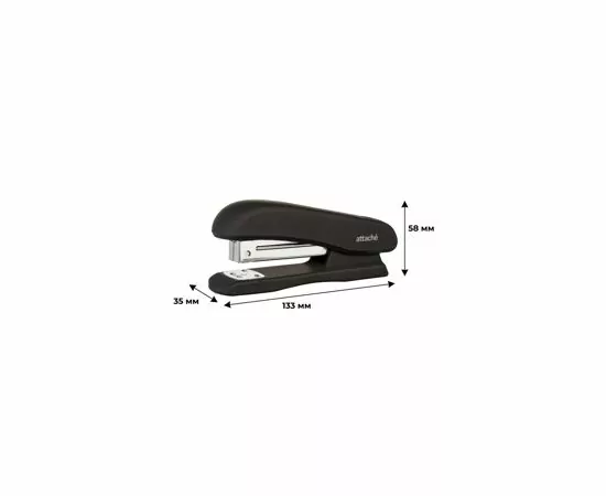 605185 - Степлер Attache Comfort до 20 лист, soft touch покрытие, черн, №24/6, 26/6 611845 (4)