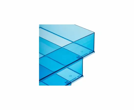 605121 - Лоток д/бумаг Attache, тонированный синий 4шт/уп 624279 (7)