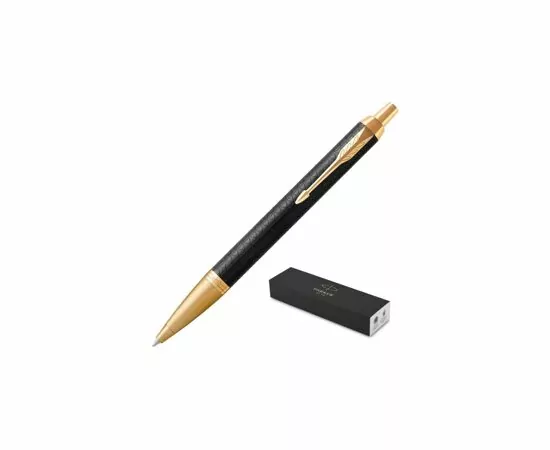 631694 - Ручка шариковая PARKER 2017 IM Матовый Черный СТ 1931667 средняя синяя (2)