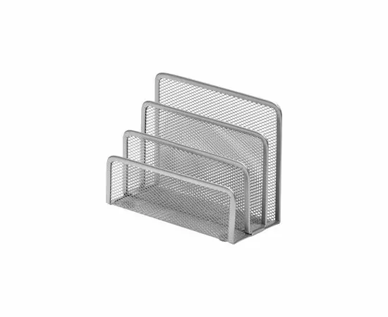 605132 - Подставка Attache 3х секц. для бумаг и писем, мет. сетка, выс.135мм(серебр) 383302 (3)