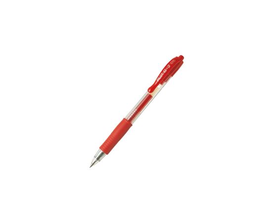 631827 - Ручка гелевая PILOT BL-G2-5 авт.резин.манжет.красная 0,3мм Япония (3)