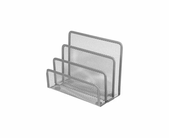 605132 - Подставка Attache 3х секц. для бумаг и писем, мет. сетка, выс.135мм(серебр) 383302 (2)