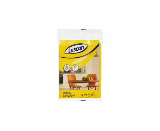 701195 - Салфетки Luscan вискоза 90г/м2 30х38 см 3шт/уп 947433 (3)
