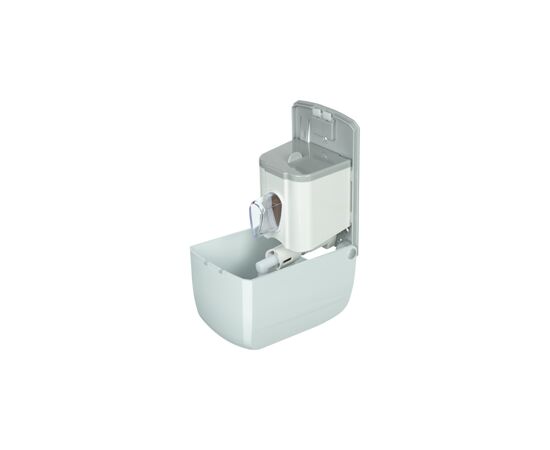 701052 - Дозатор д/жидкого мыла Luscan Professional 500мл, бело-серый пластик 493578 (5)