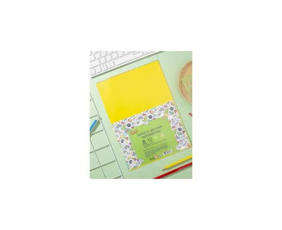 701400 - Бумага цветная №1 School 8л.8цв.А4 офсет Отличник 897823 (5)