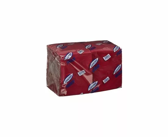 701174 - Салфетки бумажные 400шт. бордовые (24х24см) 1сл., Luscan Profi Pack  476882 (3)