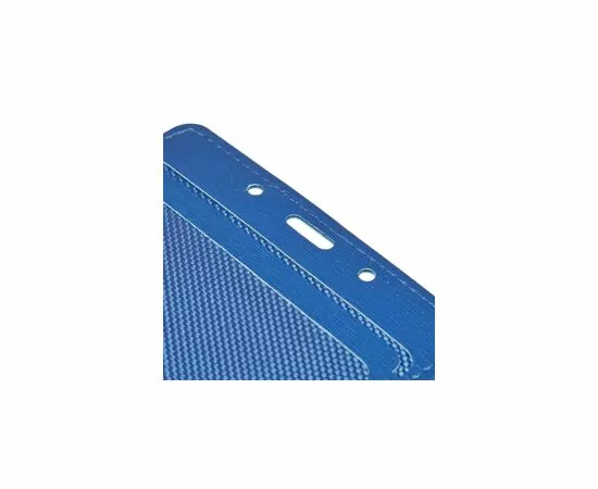 632973 - Бейдж горизонт. 90х54, синий металлик, PU, Т-814Н (6)