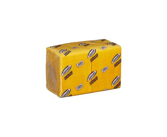 701175 - Салфетки бумажные 400шт. желтые (24х24см) 1сл., Luscan Profi Pack 476878 (3)