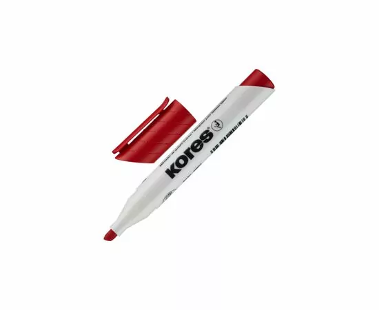 701020 - Маркер д/досок  красный 3-5 мм скошенный наконечник 20857 Kores 867786 (3)