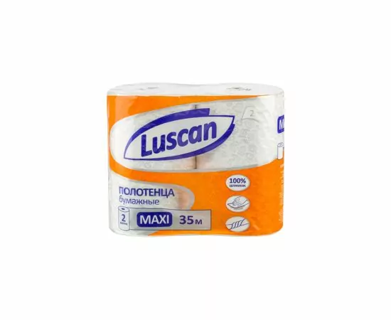 701148 - Полотенца бумажные LUSCAN Maxi 2-сл.,с тиснением, 2рул./уп. 880887 (2)