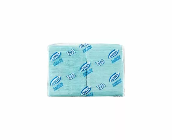 701169 - Салфетки бумажные 400шт. голубые пастель (24х24см) 1сл., Luscan Profi Pack470888 (3)