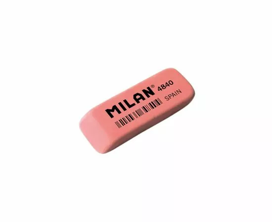 701268 - Ластик каучук. Milan 4840, скошенной формы, розовый арт.  973205 (2)