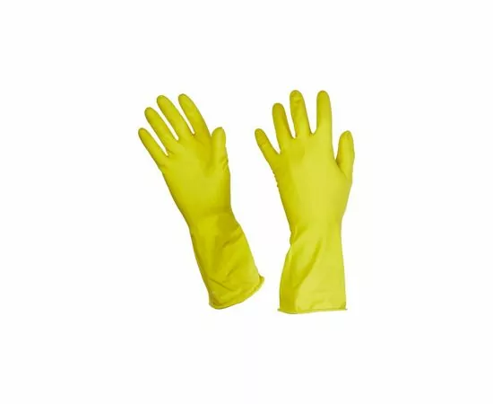 701210 - Перчатки хозяйственные Luscan латекс р-р S желтые 833925 (3)