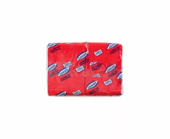 701177 - Салфетки бумажные 400шт. красные (24х24см) 1сл., Luscan Profi Pack  476879 (2)