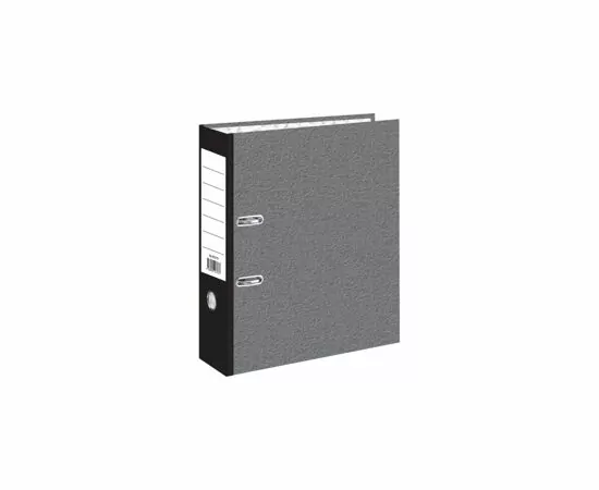 701941 - Папка регистратор 75 мм (+/- 5 мм)с мет.уг.мрамор ч/б, в уп.10шт 855779 (5)