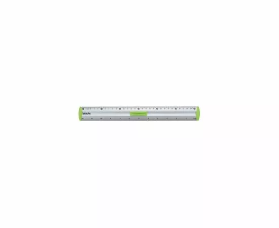 702038 - Линейка 30см Attache Selection aluminium с держателем зеленый 726997 (2)