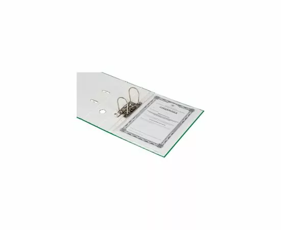 701933 - Папка регистратор с арочн.мех.Attache Экономи 80 мм,зеленый 1017491 (11)