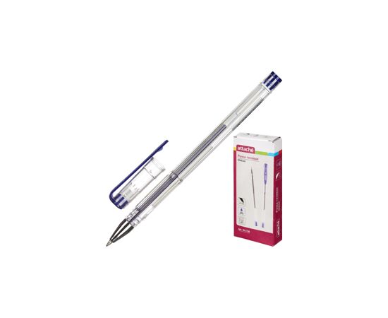 702112 - Ручка гелевая Attache синий стерж., 0,5мм, без манж. 901708 (5)