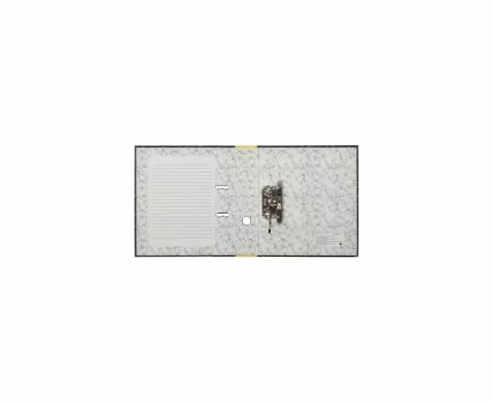 701937 - Папка регистратор 75 мм (+/- 5 мм)мрамор,мет.уг., желтый корешок 786167 (7)