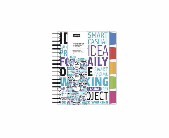 701716 - Бизнес-тетрадь A4,150л,клетка,гребень Attache Selection Office book 2 белый 888100 (3)