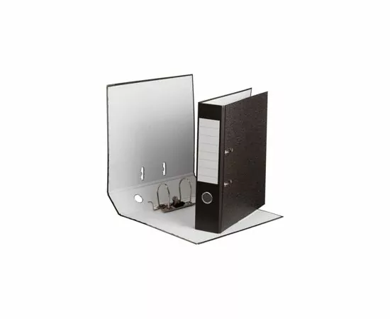 701941 - Папка регистратор 75 мм (+/- 5 мм)с мет.уг.мрамор ч/б, в уп.10шт 855779 (3)