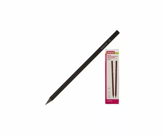 702005 - Карандаш чернографитный Attache Economy плаcтик,б/ласт,HB,черн.корп,6шт/уп 889118 (3)