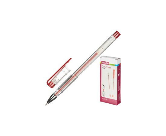 702111 - Ручка гелевая Attache красный стерж., 0,5мм, без манж. 901709 (4)