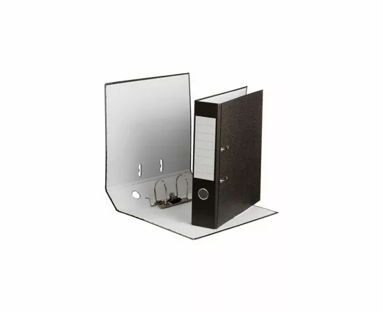 701941 - Папка регистратор 75 мм (+/- 5 мм)с мет.уг.мрамор ч/б, в уп.10шт 855779 (2)