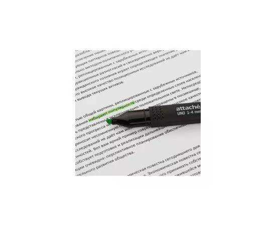 702075 - Маркер выделитель текста Attache Economy Uno 1-4мм зеленый 892703 (7)