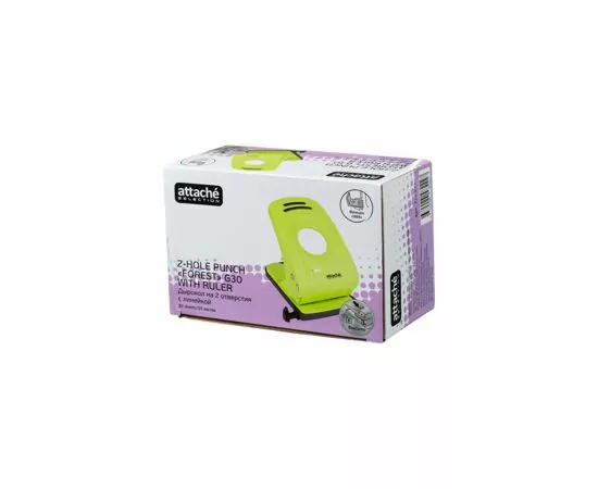 702199 - Дырокол Attache Selechion до 30 листов, цвет салатовый 728909 (4)