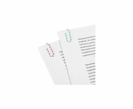 702416 - Скрепки Зебра Attache, полимер, 28 мм., 100 шт.в карт/уп. 636780 (8)