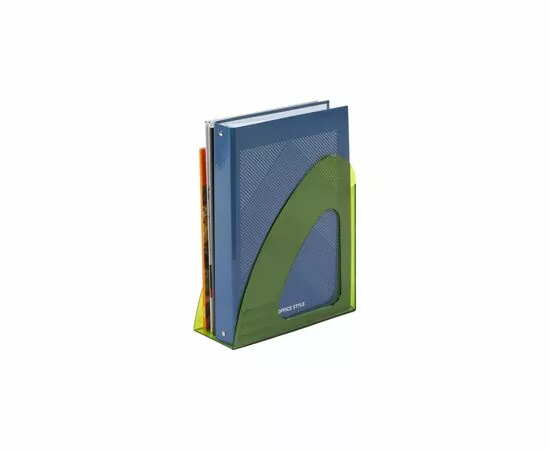 702278 - Вертикальный накопитель Attache 90мм прозрачный зеленый 731883 (5)