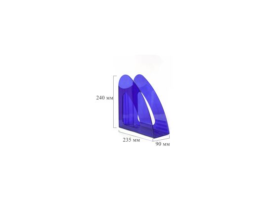 702279 - Вертикальный накопитель Attache 90мм прозрачный синий 731884 (8)