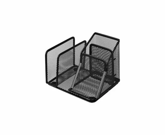 702331 - Подставка Attache 4х секц. для ручек,писем,мет.сетка,145х130х128мм чёрная 688773 (3)