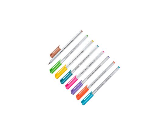 754314 - Ручка шариковая PENSAN TRIBALL набор 8 цв. 1,0мм 1003/PVC8 735663 (3)