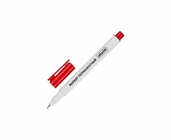 753947 - Маркер перманентный ATTACHE красный 0,5 мм 954120 (2)