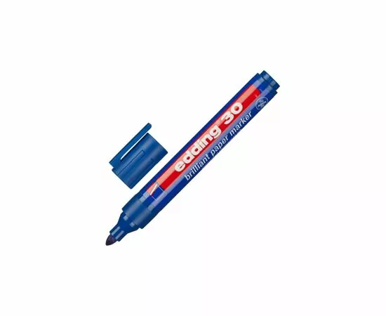 753993 - Маркер пигментный EDDING E-30/003 синий 1,5-3 мм  круг. наконечник 719308 (3)