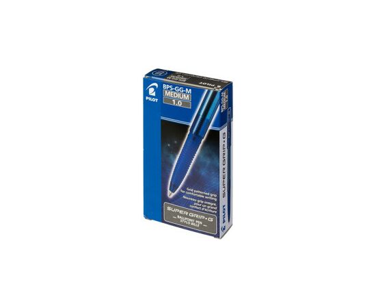 754325 - Ручка шариковая PILOT Super Grip G BPS-GG-M-L резин.манжет. синяя 0,27мм 735668 (5)