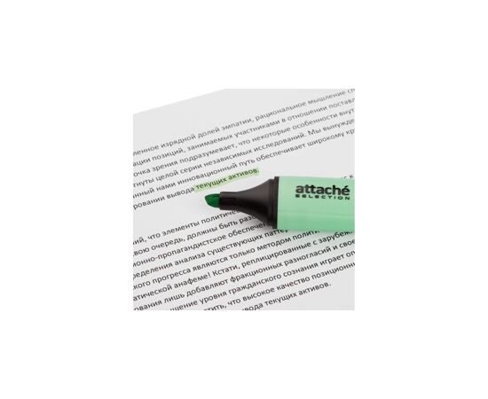754041 - Маркер выделитель текста Attache Selection Pastel 1-5 мм зелёный 958588 (7)