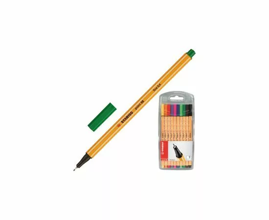 754099 - Линер STABILO POINT 88 8810 0,4мм набор 10 шт 734693 (2)