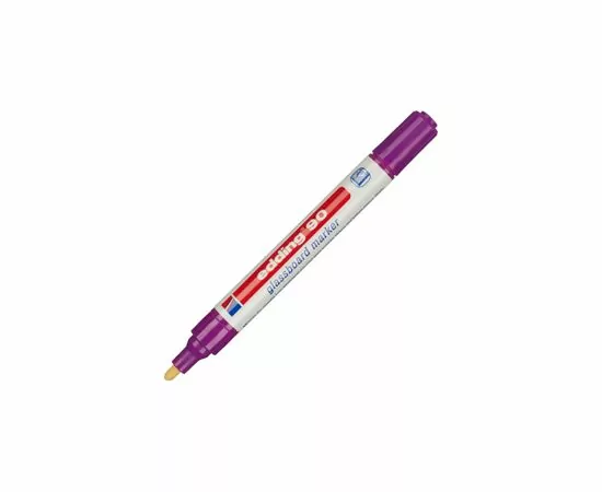 753927 - Маркер для стеклянных досок EDDING E-90/008 фиол. 2-3 мм круг. наконечник 719677 (5)