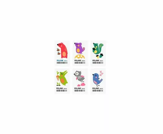 756202 - Ластик каучуковый Milan с рисунком CNM436A, в асс-те (ДС) 1032777 (9)