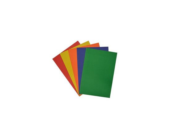 754701 - Картон цветной 5л.5цв,А4 мелованный в папке ХОББИ ТАЙМ 2 ВИДА 11-405-240 992510 (5)