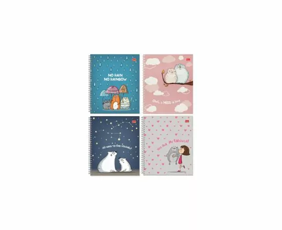 755363 - Тетрадь общая А5,60л,кл,гребень,мелов.карт+выбор.УФлак Чувства,4диз 23с4-60 840658 (3)